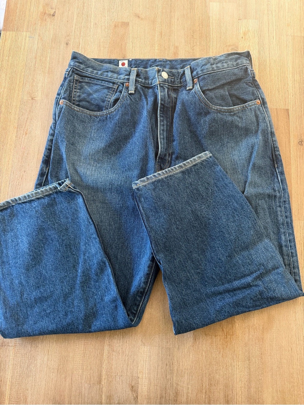 Levi's women’s Dark Blue Barrel Jeans made in Japan